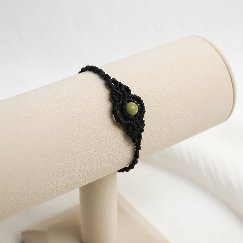 Pulseras "Esencia Bohemia" macramé con piedras - My Cuqui Shop