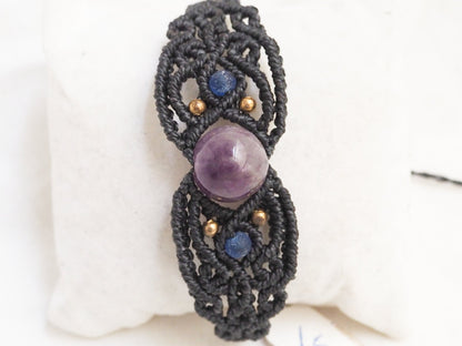 Pulseras macramé Aura con piedras - My Cuqui Shop