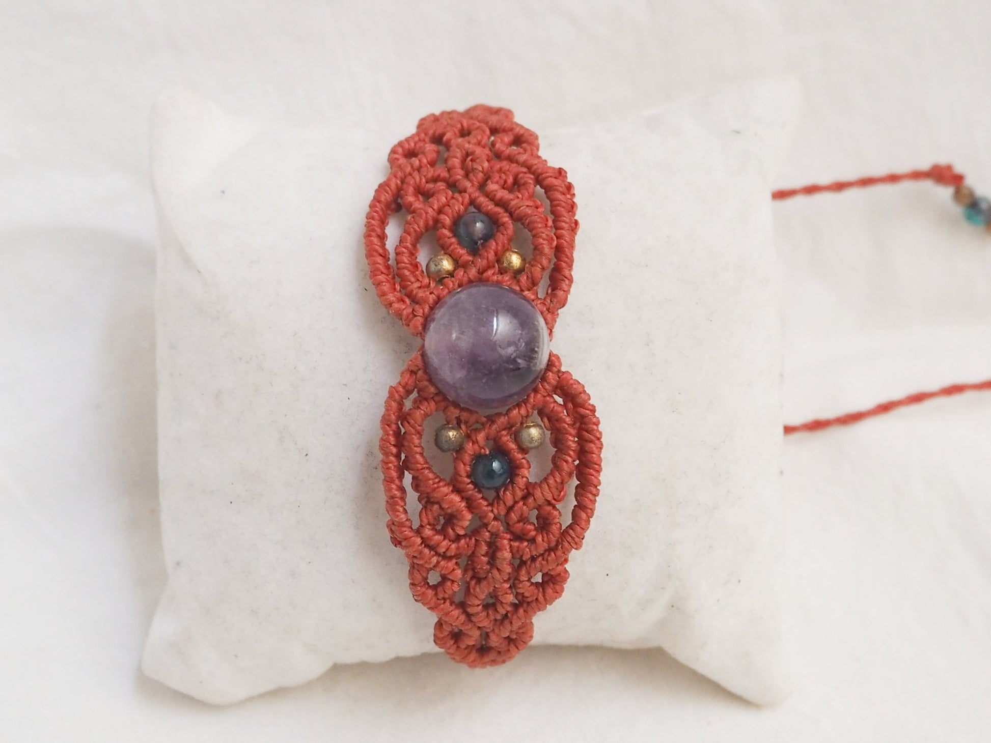 Pulseras macramé Aura con piedras - My Cuqui Shop