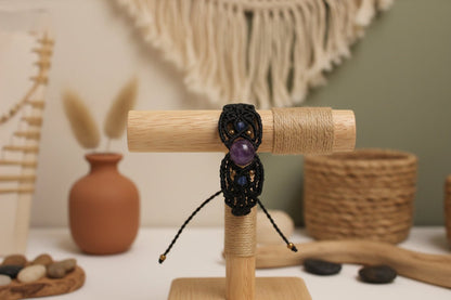 Pulseras macramé Aura con piedras - My Cuqui Shop