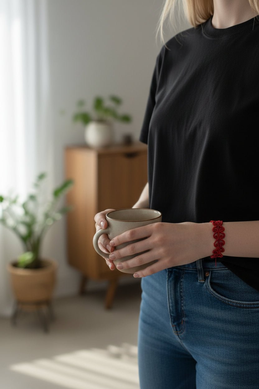 Pulseras "Nudo Celta"- Rojo y Morado - My Cuqui Shop #