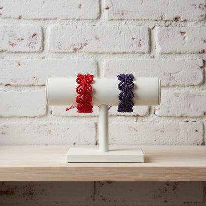 Pulseras "Nudo Celta"- Rojo y Morado - My Cuqui Shop #