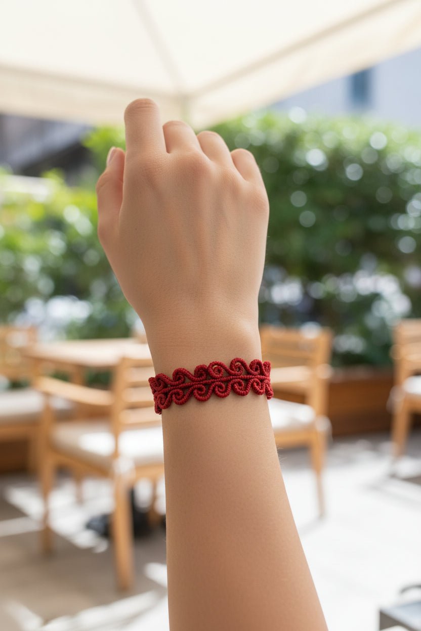 Pulseras "Nudo Celta"- Rojo y Morado - My Cuqui Shop #